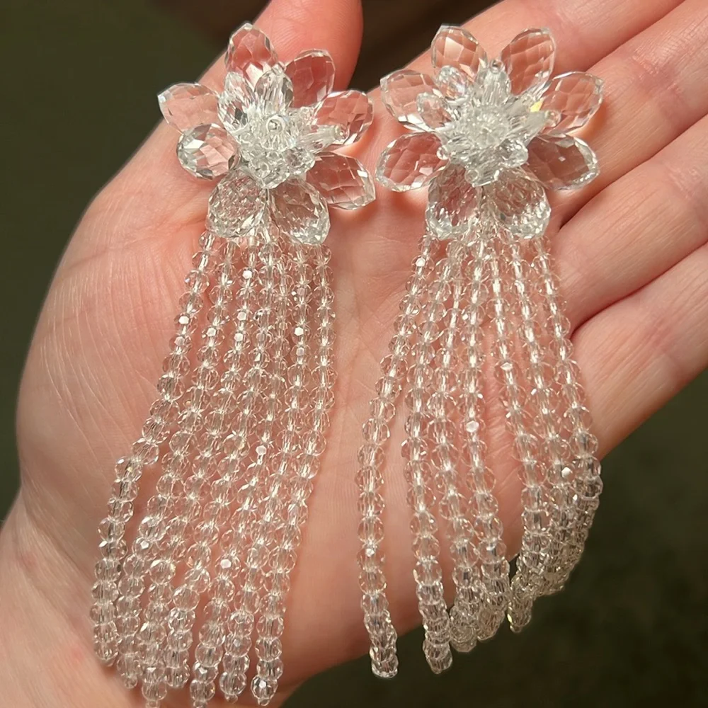 Kate Spade Full Flourish Statement Tassel Statement Earrings
